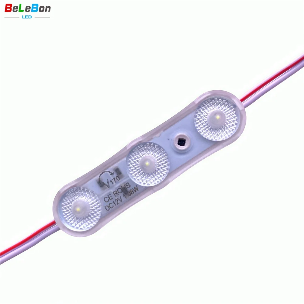 Hot Sale Ultrasonic Advertising Signs DC12V 3 LED 5 years warranty IP68 led modules DC12V Korea SMD 2835 IP68 3 Module LED light