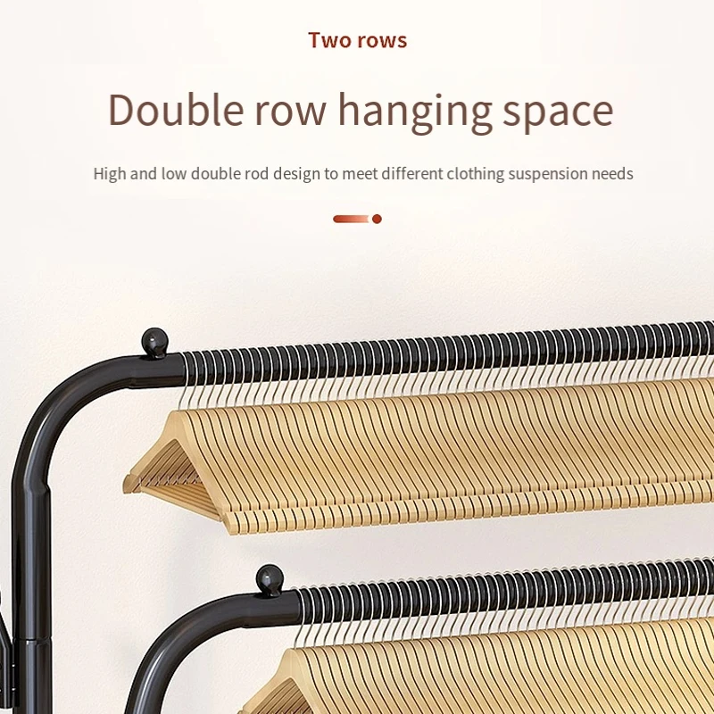 Strong Carrying Capacity Vertical Clothes Hanger Rack Standing Hangers Durable And Shoe Rack