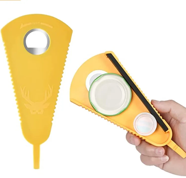 Carrot Can Opener Multifunctional Bottle Opener, Jar Opener for Weak Hands Jar Opener for Seniors, Beer Bottle Opener