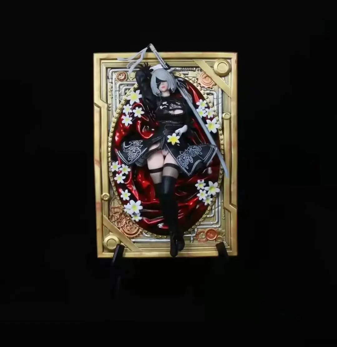 32CM NieR Automata Manga Figurine Statues 2B 2A YoRHa No.2 Type B Photo Frame Sexy Girls Figura PVC Anime Figure Gift Toys