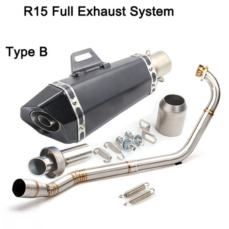 Factory Motorcycle Exhaust Systems For Yamaha R15 V1 Exhaust Pipe YFZ R15 V2 Header Pipe Exhaust R15 V1 V2 Downpipe