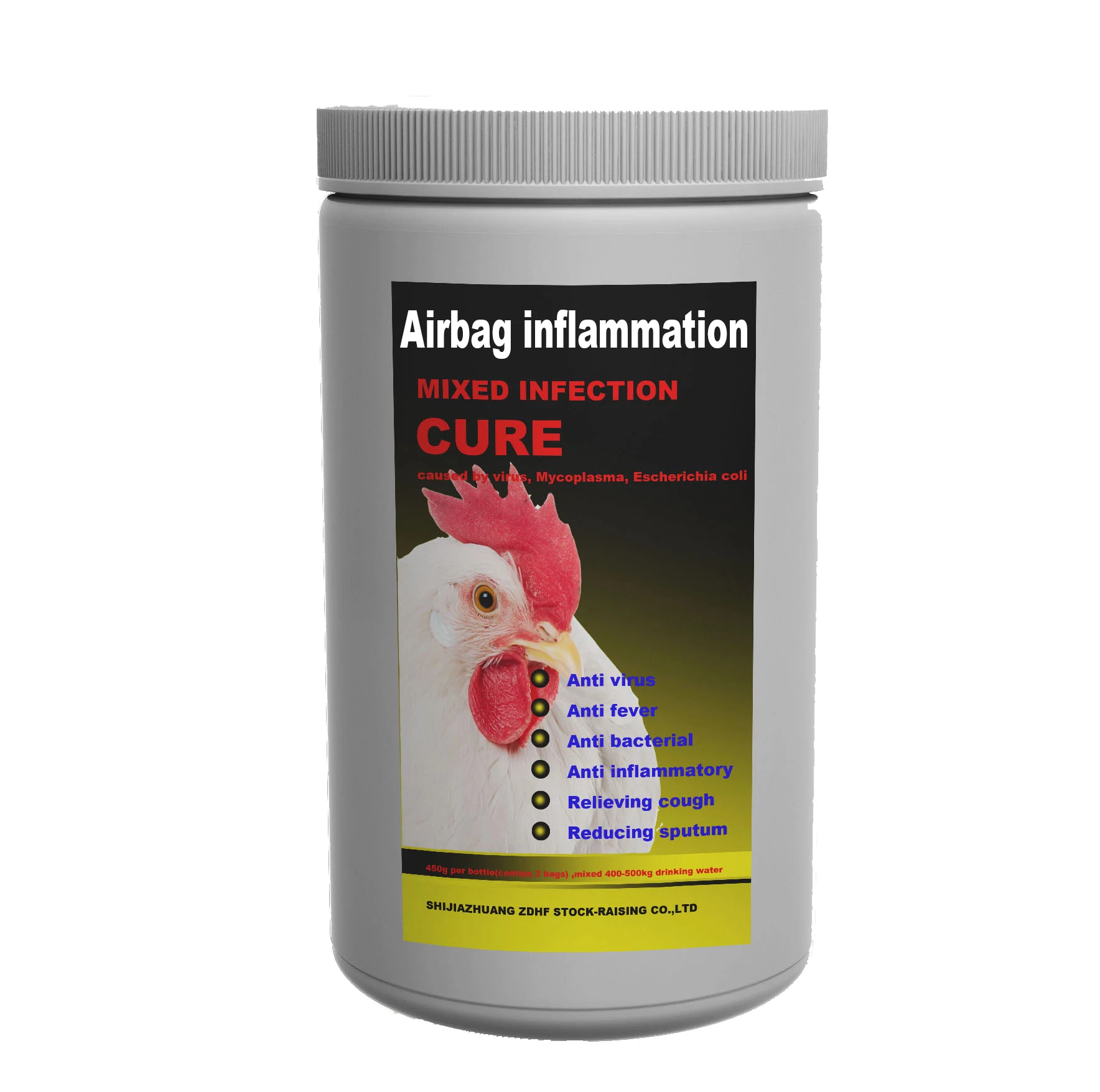 
Anti viral poultry medicine treating and prevent for chicken airsacculitis drug with herbal ingredients 