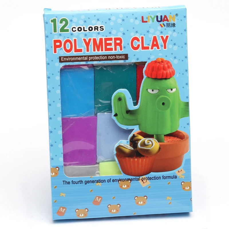New Paper Box 12 Colors 20g Kids Educational Toys Polymer Clay