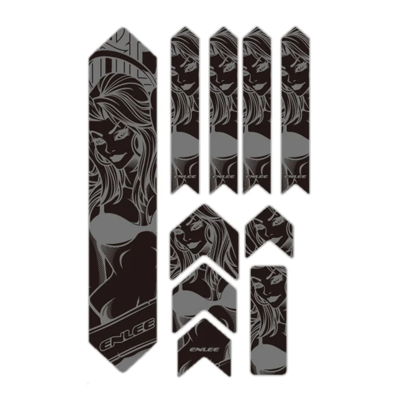 Waterproof 3M Cycle Protective Film Bicycle Sticker PVC 3D Mountain Bike Stickers for Bicycle Cycling