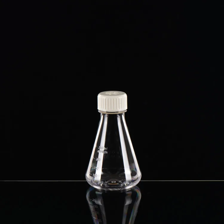 Breathable 250ml Triangular Cell Culture Shake Flask