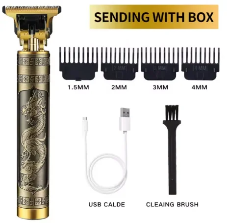 Wholesale Cordless Hair Trimmer USB T9 Hair Trimmer Hair Clipper Professional Man Maquinas De Cortar Cabello Barber Vintage