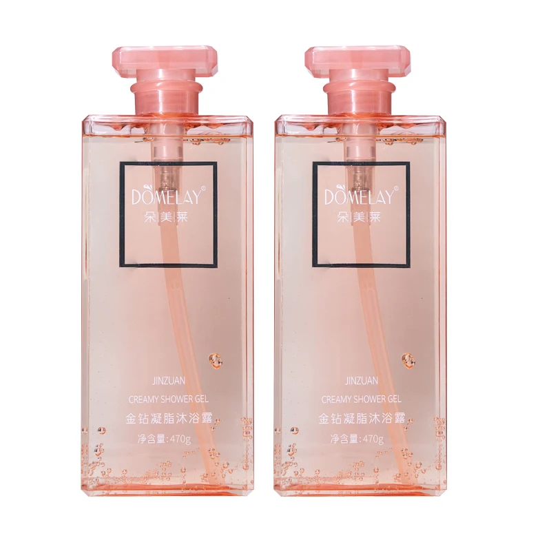 Domelay Private Label Shower Gel For Women Rose Fragrance Body Wash Bottlesa Body Wash
