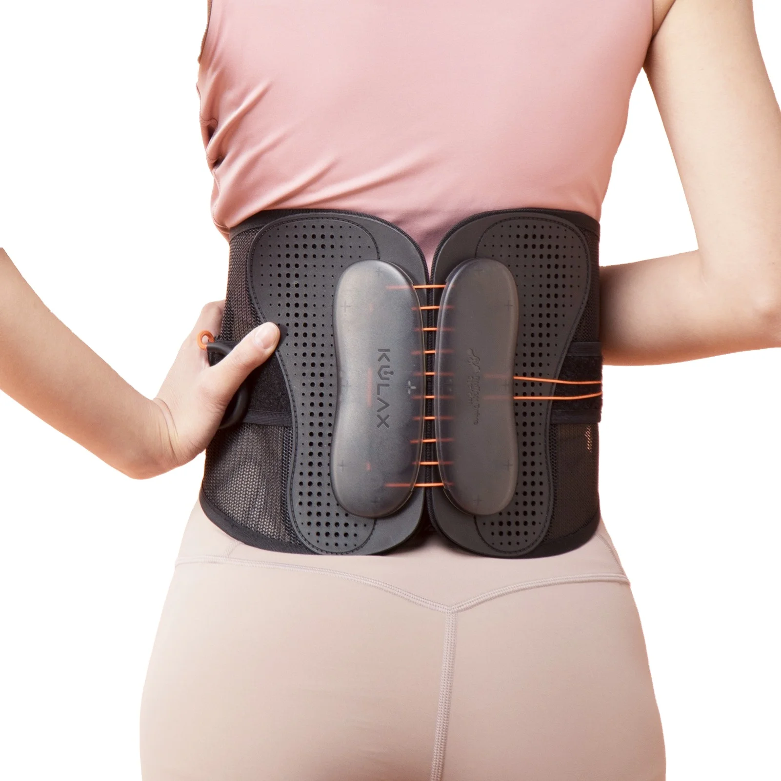 Adjustable Lumbar Support for Pain Relief of Back/Lumbar/Waist with Spring Stabilizer