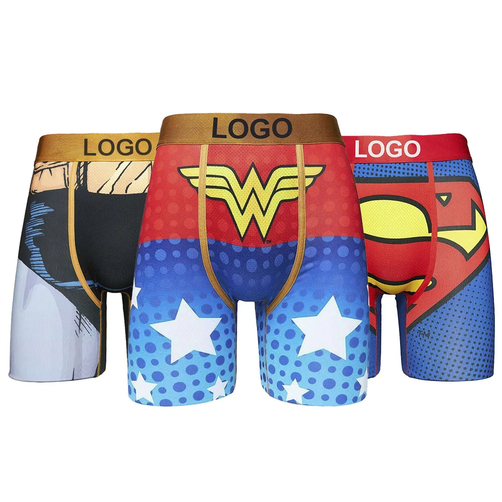 Runtz PSD Factory Mid-Rise Man Underwear Sports Shorts Breathable Printed Logo Custom Boxers Staple Shorts Briefs Men Underwear