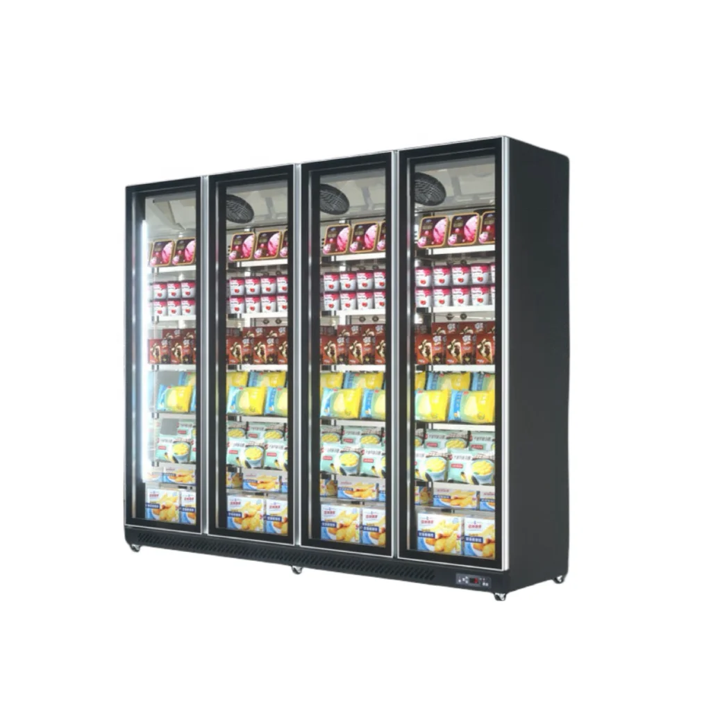 Double door  cold  freezer use for meat, seafood, frozen food pastry, ice cream, durian, etc