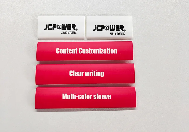 TUOYAN Provide custom printing processing service Flexible EVA Printed Number Tube Heat Shrink Tube