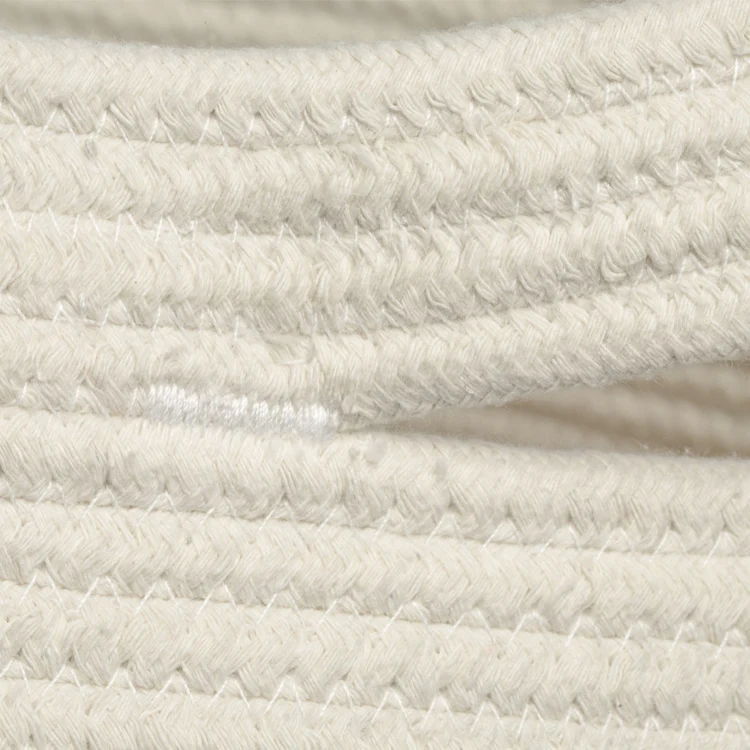 Storage Rope Hamper for Camp Laundry Use Hangtag + PE Foldable Coiled Laundry Square Cotton Storage Dirty Clothes All-season 1pc