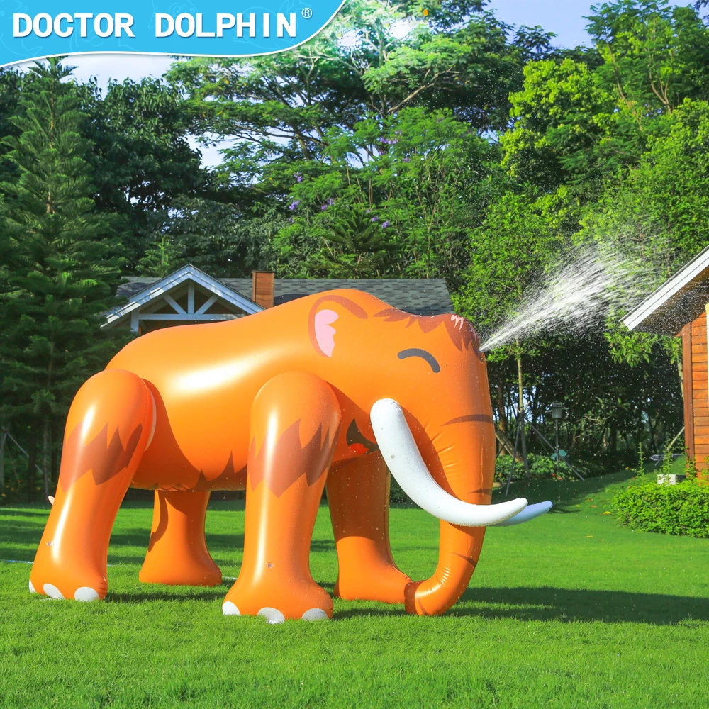 Best selling pvc inflatable water spray elephant outdoor children play water spray toy