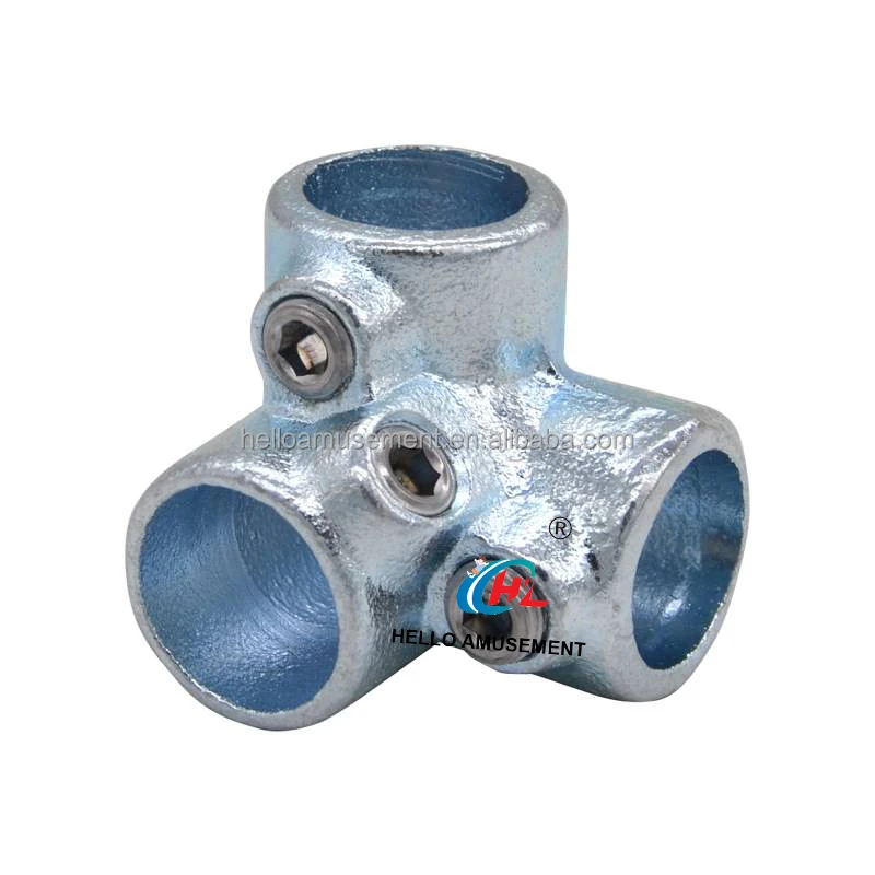 Naughty castle galvanized steel pipe round pipe connectors protective fence around the connection accessories for wholesale