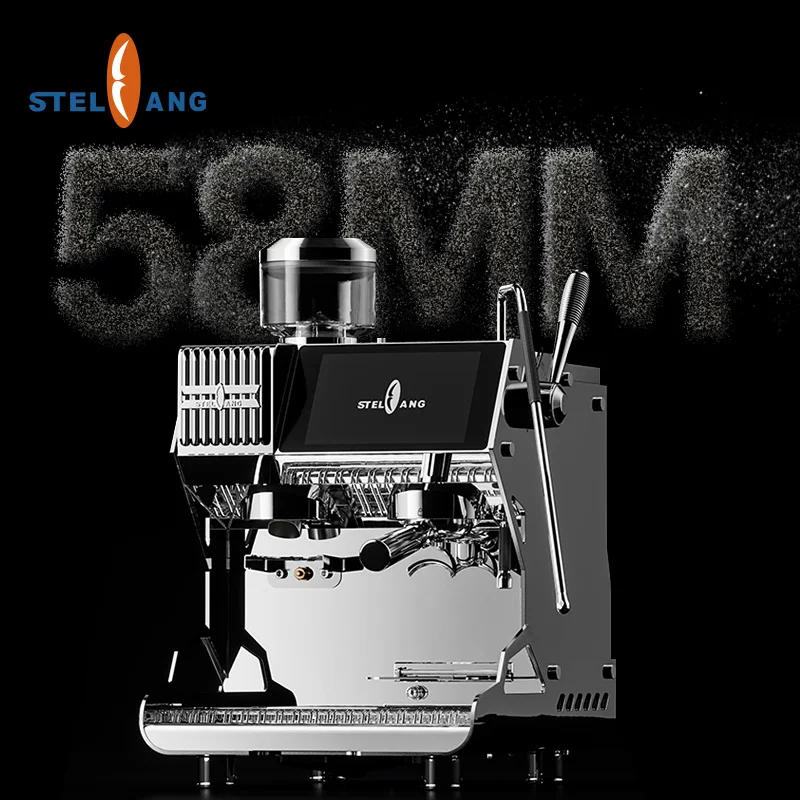 Comercial Italian Self Service Semi Professional Stainless Steel Espresso Coffee Machine For Cafe