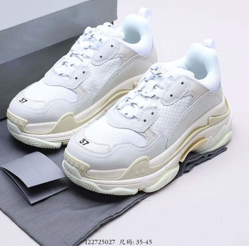 
wholesale Original Balencia Chunky Retro Dad sport Shoes Mens Thick Bottom Luxury Balanciaga Triple S 