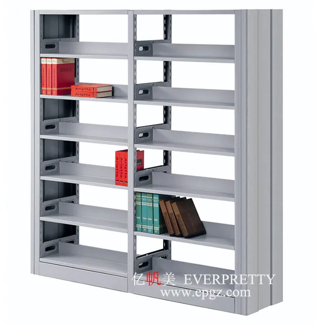 Cheap Price Library Furniture 5 Tier Steel Bookcase Metal Bookshelf