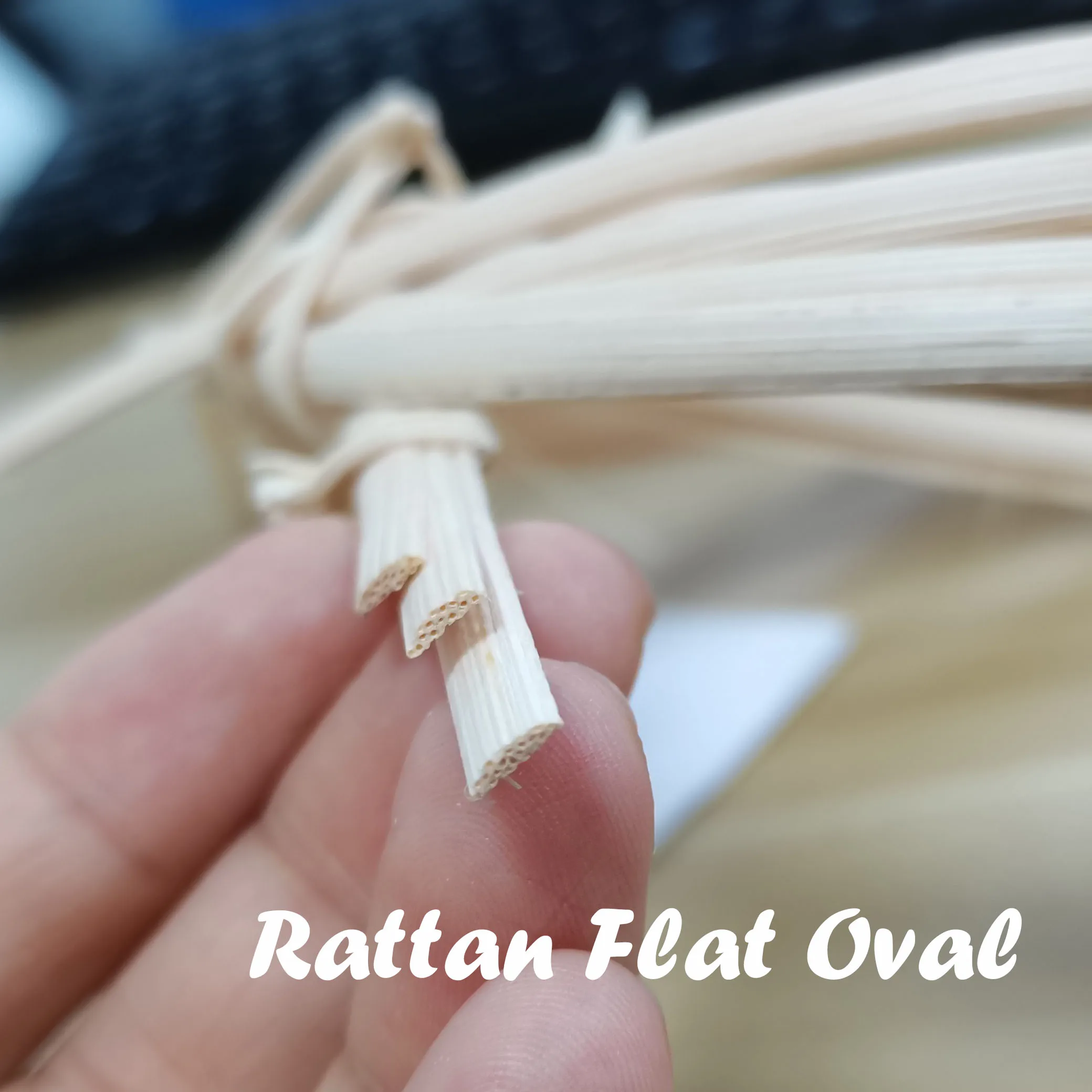 Customized 2-7mm Renewable Rattan Weaving Material Rattan Peel Binding Cane for Furniture
