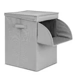  Delux складная корзина для белья из ткани Оксфорд с передним окном