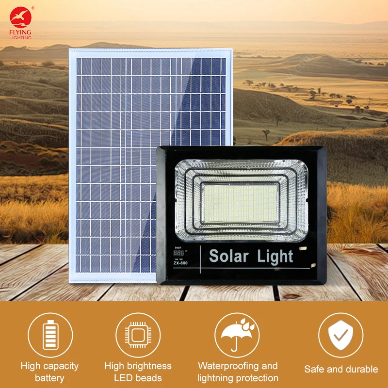 New Design Led Solar Flood Lights Outdoor Waterproof 500W 600W 800W Led Flood Light