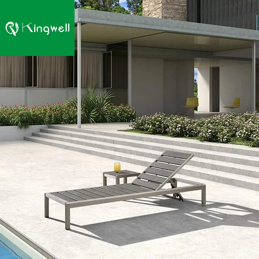 Дешевая садовая мебель, шезлонг, шезлонг, пластиковый деревянный шезлонг, шезлонг