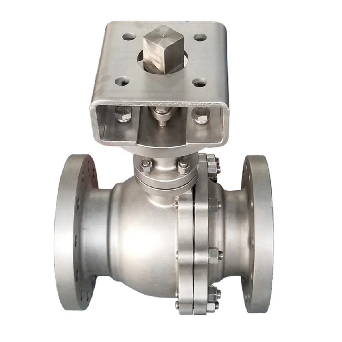 LOW TEMPERATURE PNEUMATIC OPERATED 2 PIECE CRYOGENIC FLOATING CASTING BALL VALVE