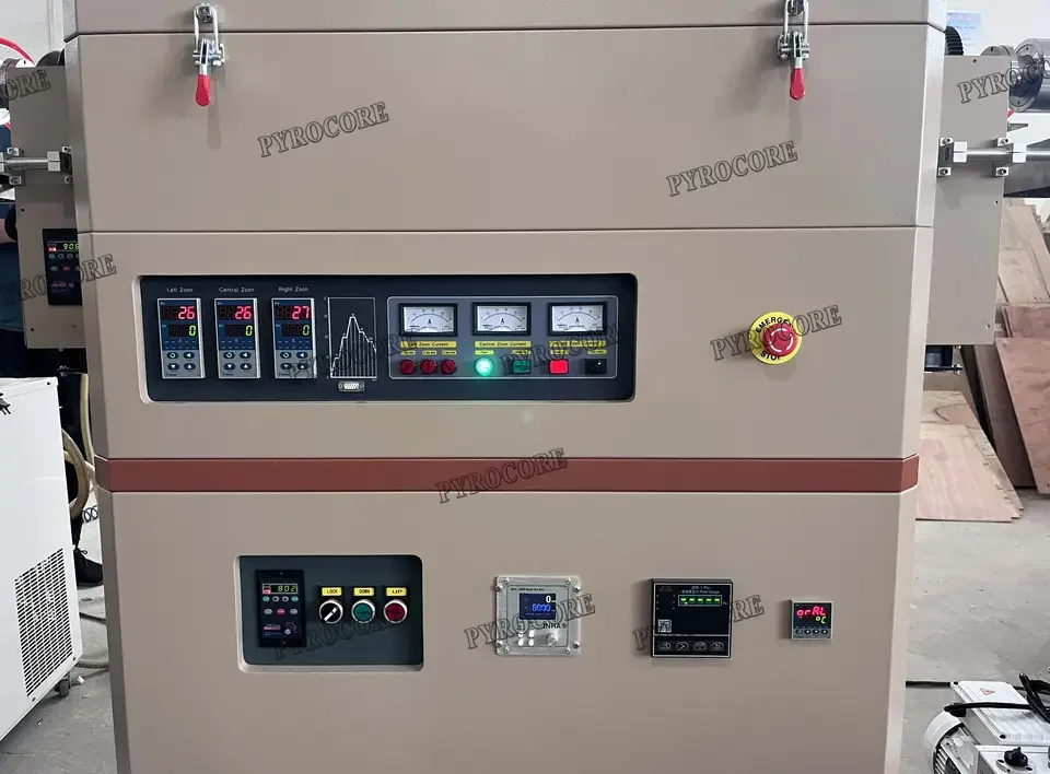 Multi-Station-Multi-Temperature Zone Tube Furnace 1600 1800c Vacuum Rotary Tube Furnace Glass Or Alumina Tube Furnace Machine