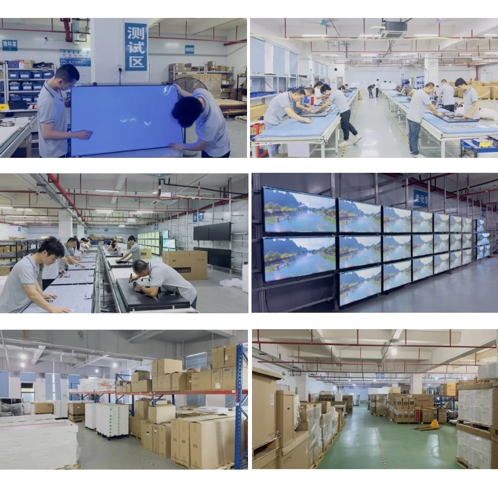 IDB Brand factory directly sell 46 55 65 Inch 4K LCD Video Wall Advertising Display Screen for wholesale import and export