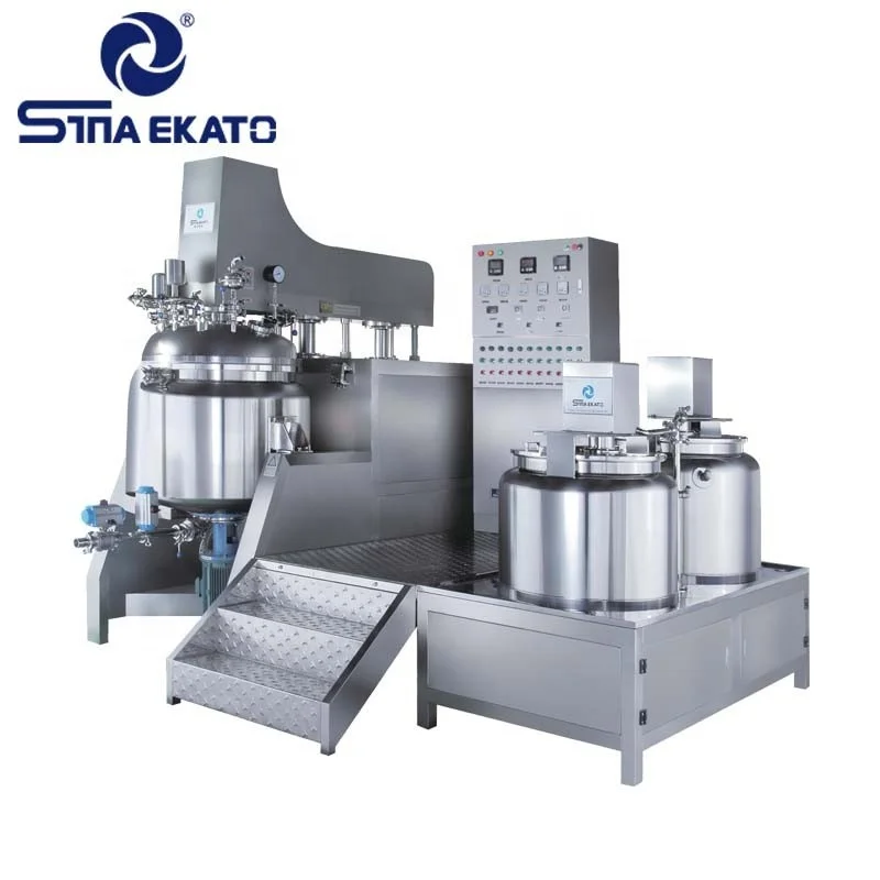 500L Mayonnaise Ketchup Chocolate Sauce Vacuum Homogenizer Mixer Mixing Blending Food Gel Emulsifier Homogenizer Making Machine