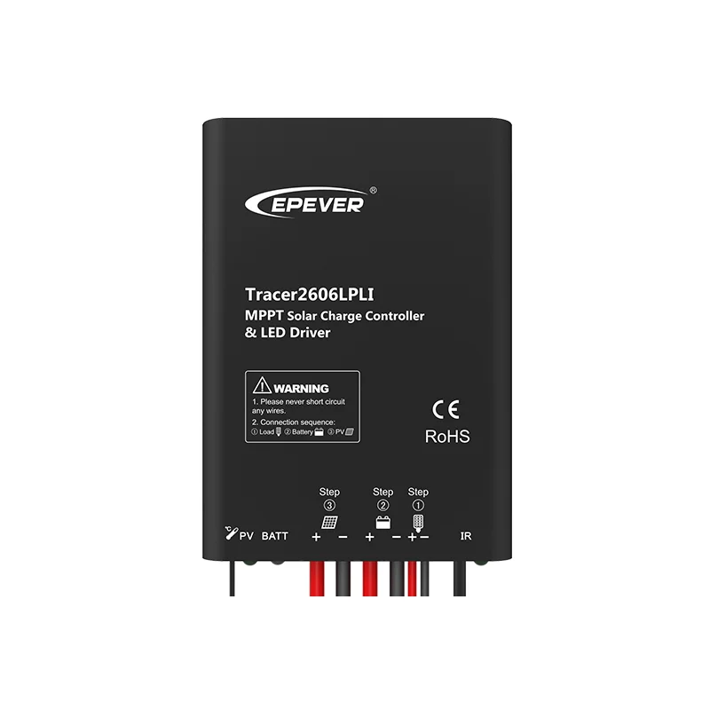 EPEVER Tracer2610LPLI 10A 12/24 вольт mppt светодиодный контроллер уличного освещения 100 В вход для свинцово-кислотной или литиевой батареи