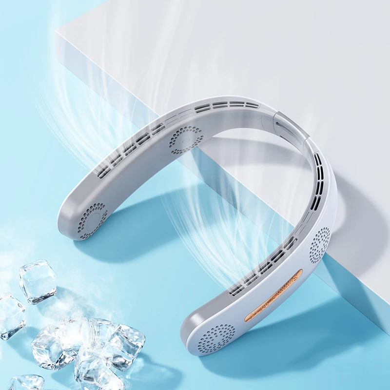 4 ядра мотор Портативный Открытый Usb 4000mah аккумуляторная батарея ожерелье бесшумный вентилятор стола с завязками на шее