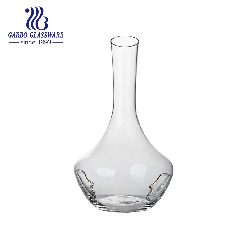Flat Mouth Blowing Wine Decanter Europe 1500ml Home bar Use glassware Wine Serving Glass Whisky Decanter OEM Design Decanter
