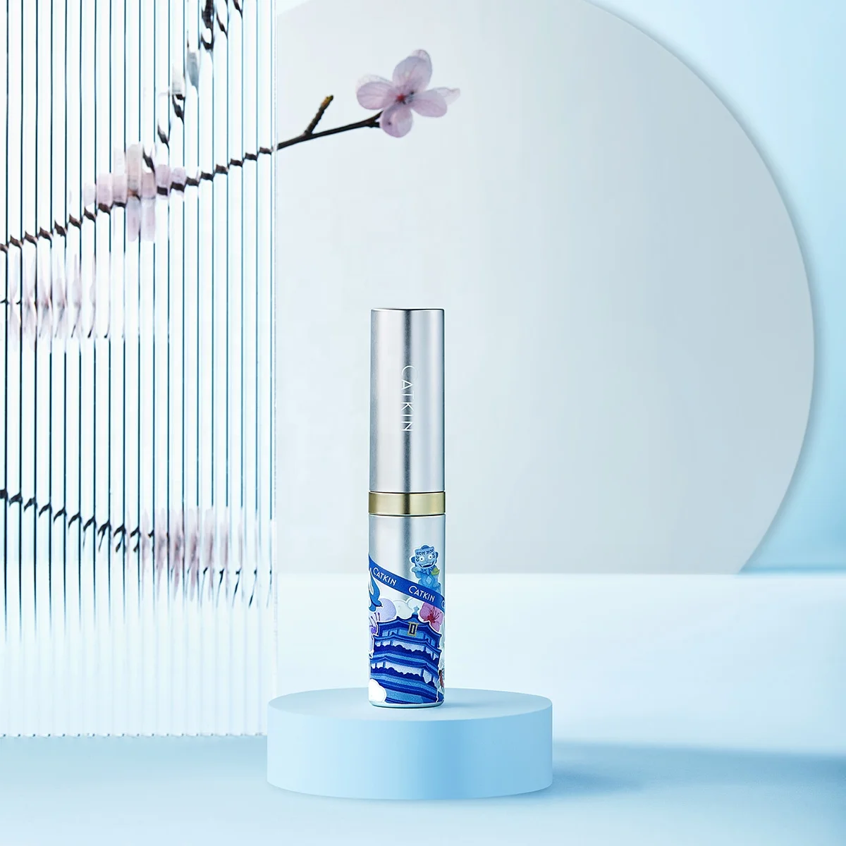 Wholesale 7.5ml Cute 2 in 1 CATKIN Summer Palace Lip Care Set Oil Cream