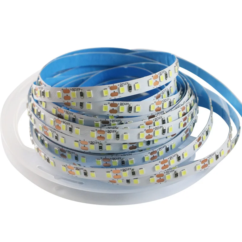High Bright 2835 Flexible Led Strip DC12V 24V 120 240Leds 5m/Roll 8mm 10mm IP20 IP65 SMD2835 Light Strip for Room Lighting