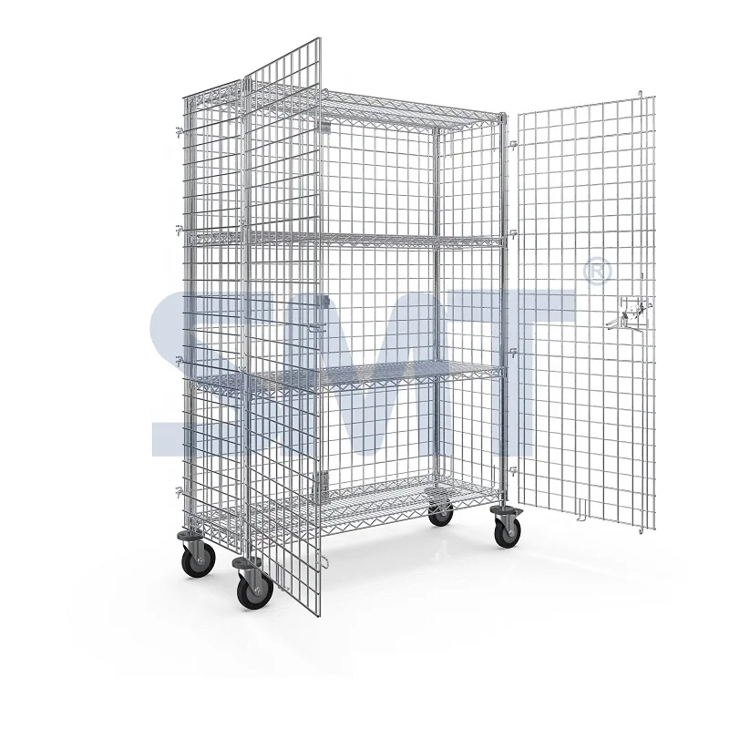 
Stainless Steel Grade 304 Q-Series Security Shelving Lock Wire Shelf for Cleanroom and Industrial Semi Conductor High Quality 