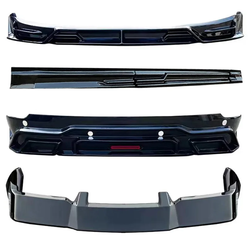 Black Plastic material AE Style Front Lip Rear Bumper diffuser Body Kit for Ideal L7 L8 L9 SUV