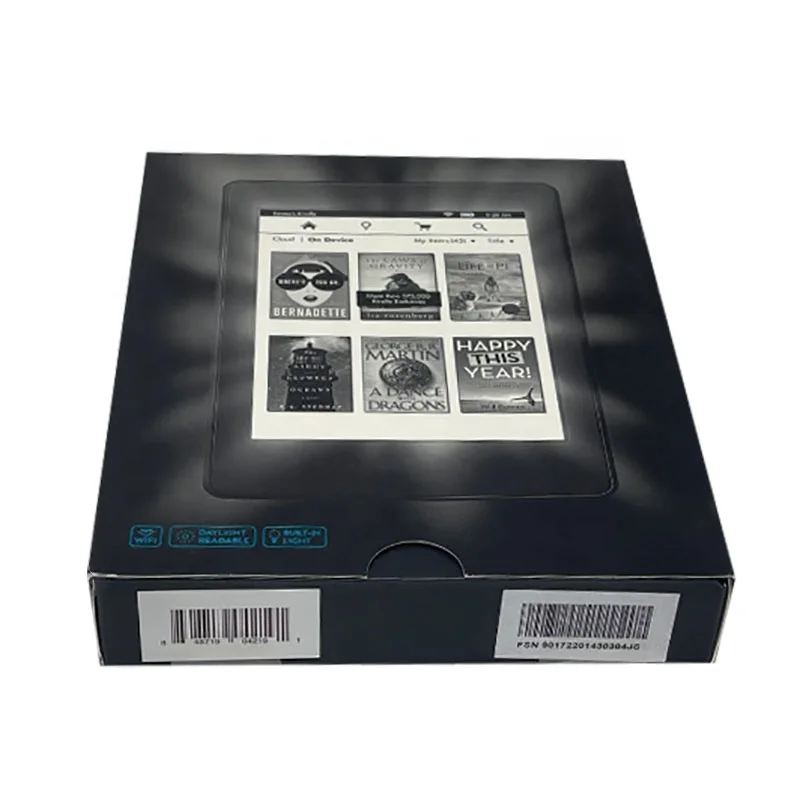 E-ink Book Eye Protective Reader Android tablet black coated paper professional custom packaging box foldable