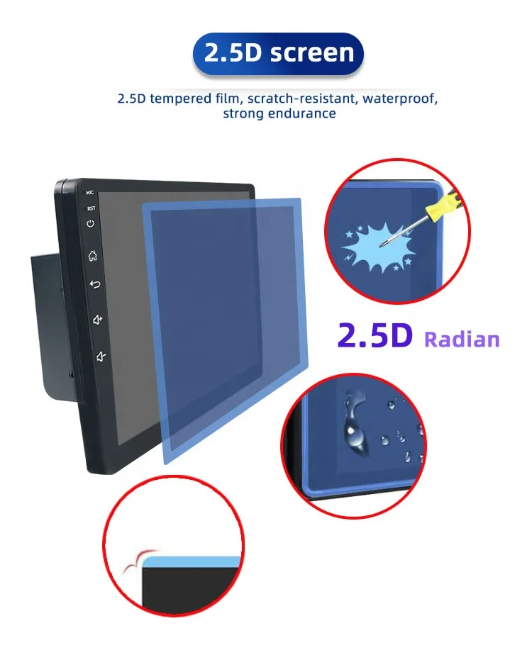  Универсальный Ips экран 2Din Авто 9 дюймов Android 10 2 + 32G Carply Dsp Rds автомобильное стерео