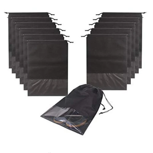 Amazon Waterproof  Promotional Cheap travel shoe storage bag Non Woven Shoes Storage Organizers Pouch Shoe Bags