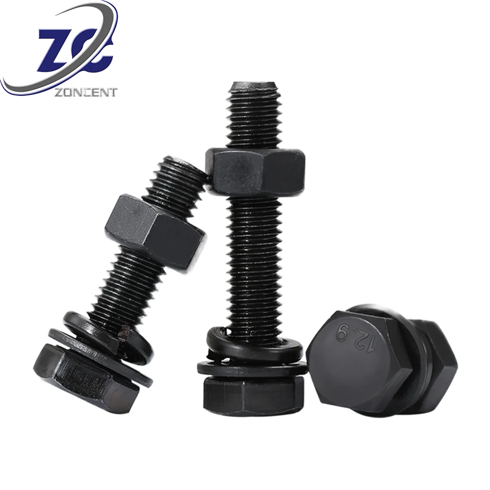 customized or standard size bolts fastener M2~M50 stainless steel/brass/aluminum hexagon bolts hexagon screw hexagonal screw