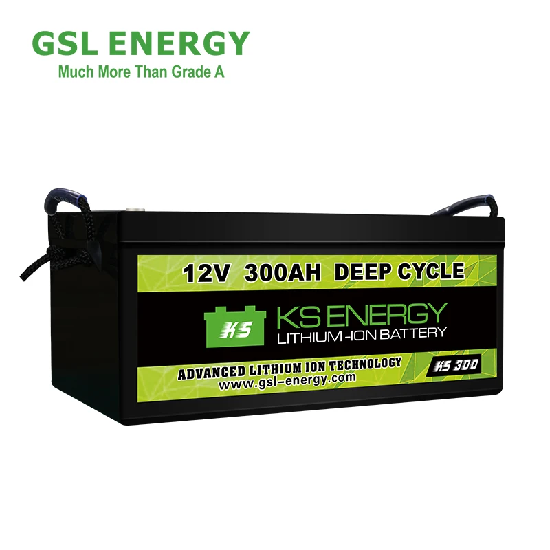 GSL ENERGY Deep Cycle Lifepo4 12V 50ah 75ah 100ah 200ah 300ah Lithium Battery For RV/Solar System/Yacht/Golf Carts/Marine