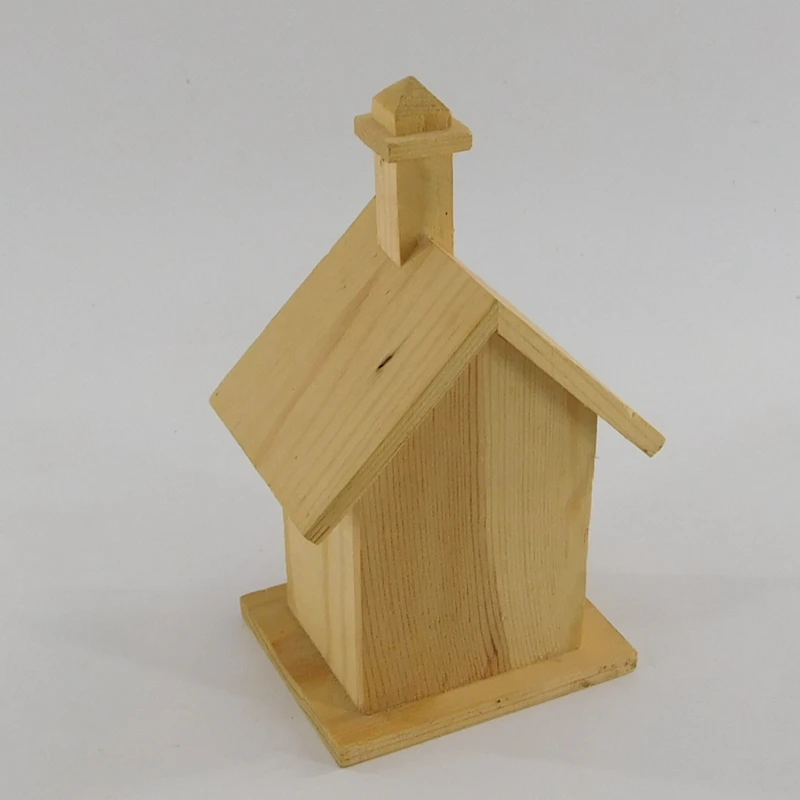 Customized Wholesale Indoor Decoration Bird Houses Decor Wooden Birdhouse