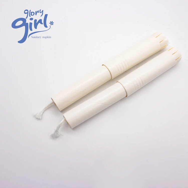 
Feminine hygiene cotton tampon organic cardboard applicator 