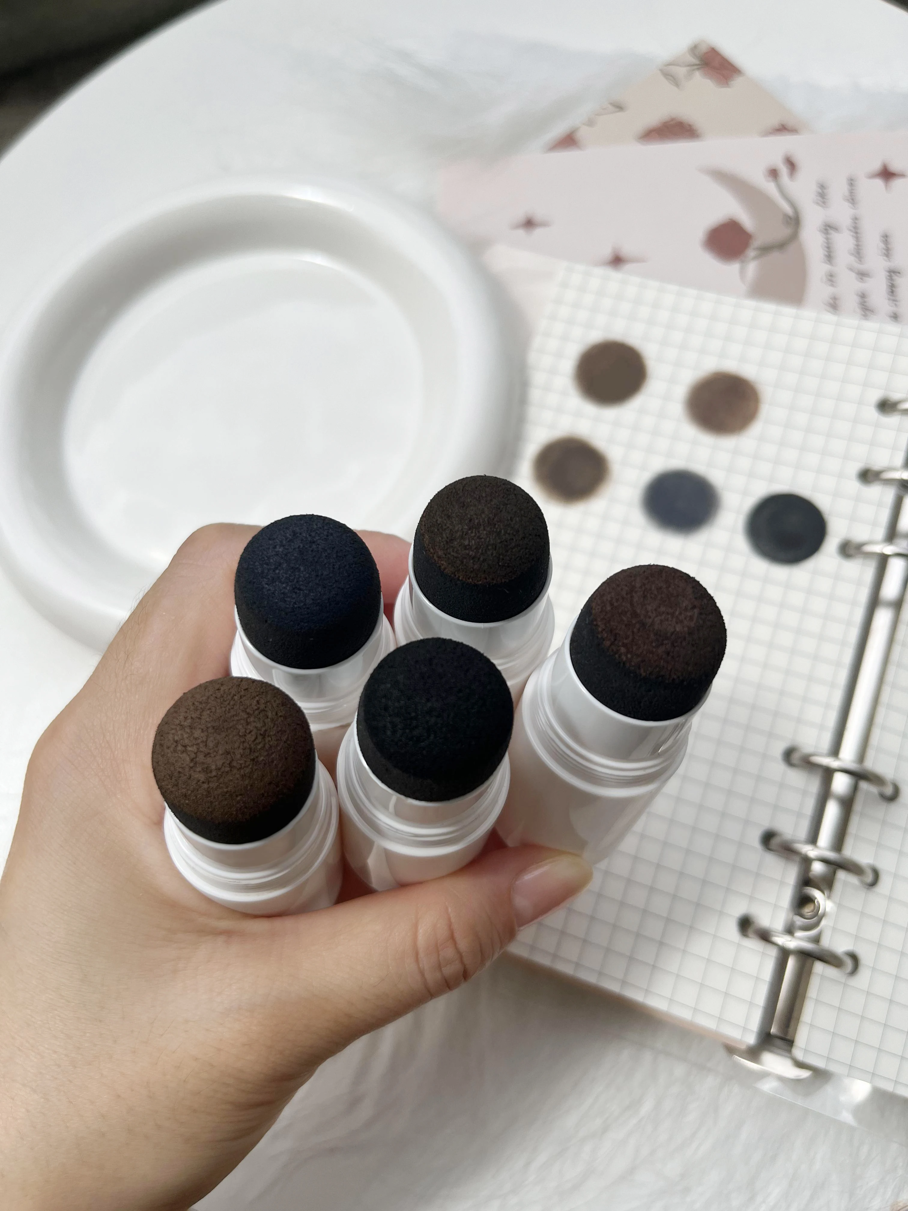 Hot Selling Perfect Tint Waterproof Shaping One Step Eyebrow Stamp and Eyebrow Stencil Kit - Eye Brow Stamping Kit