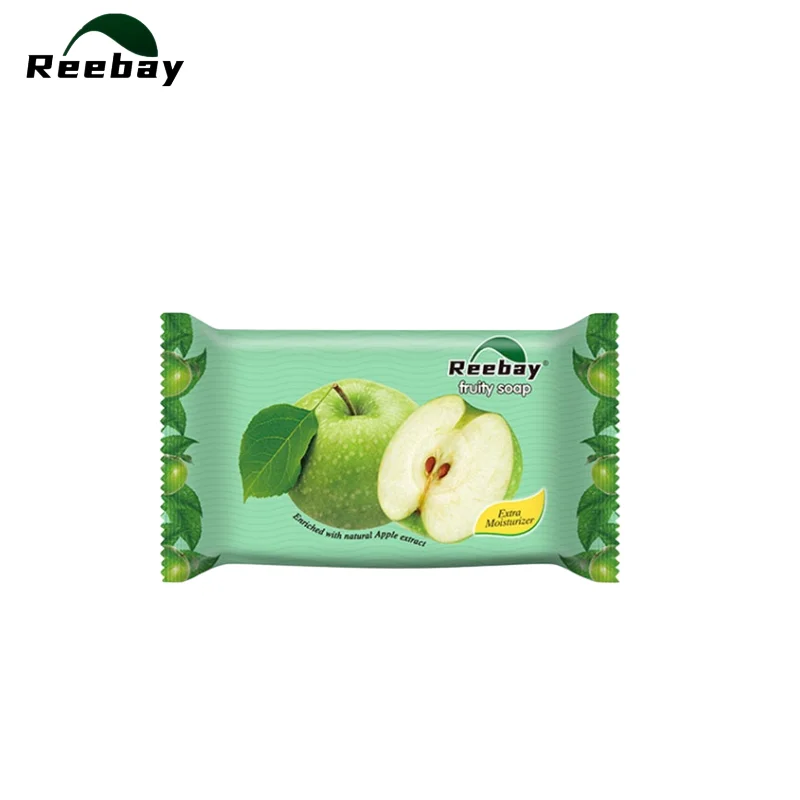 80g Reebay famous Factory wholesale apple orange lemon bath and toilet bar soap fruit bath soap cheap price