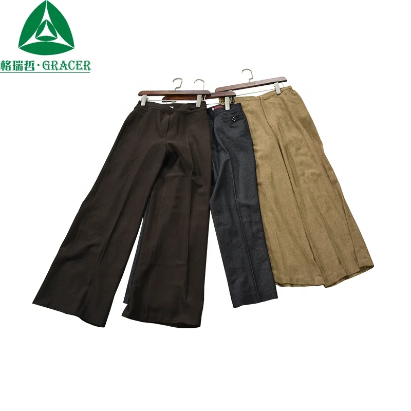 Wholesale Office Ladies Suit Pants Used Clothes Second Hand Clothes UK