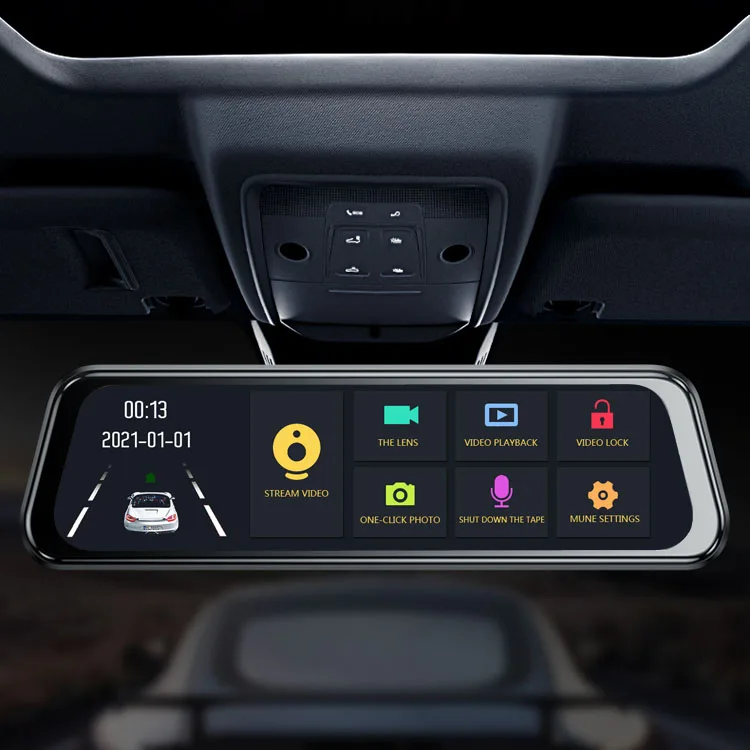 car camera mirror wholesale 10 inch streaming car black box dash cam car dash cam front and rear