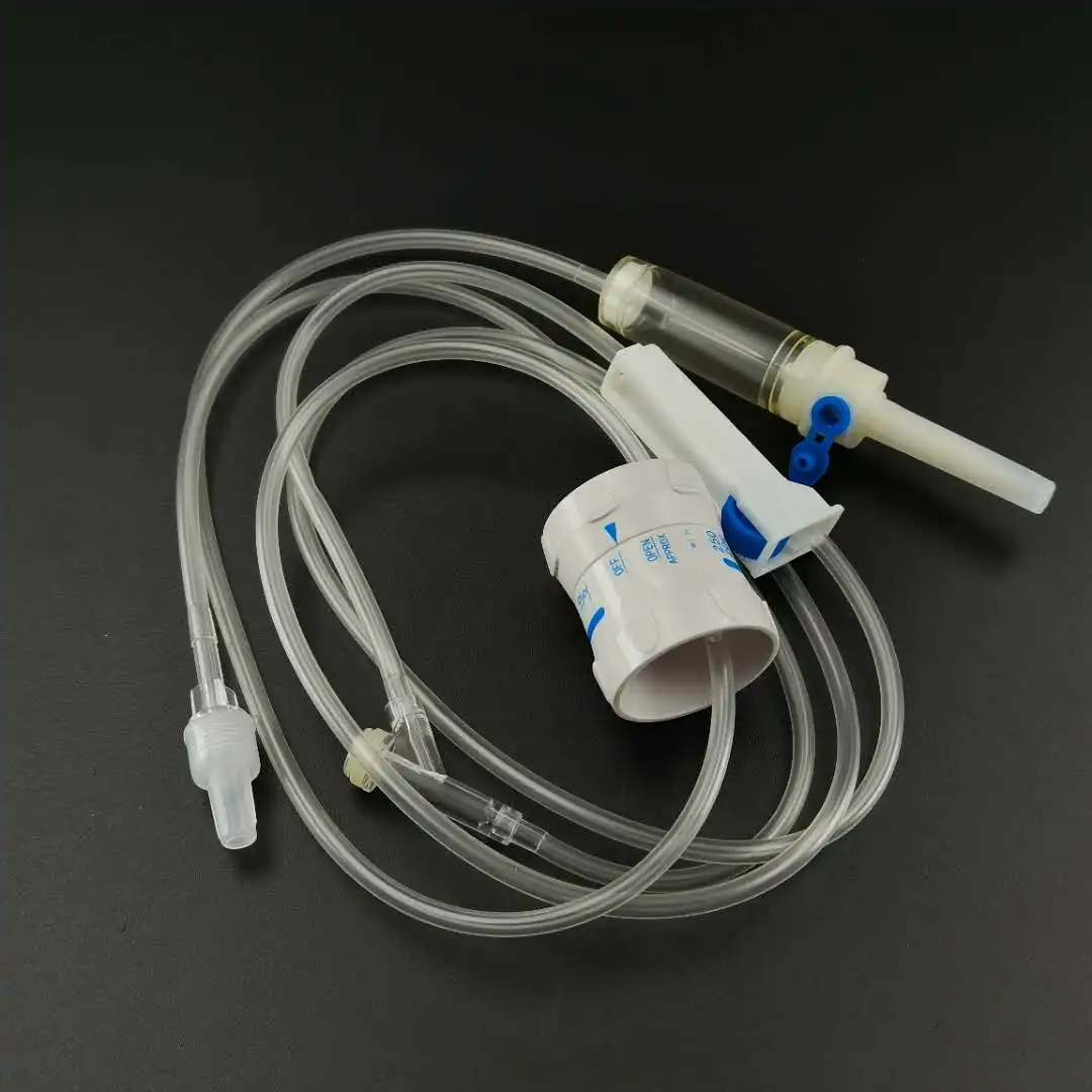 
Disposable Infusion Set with micro regulator y site IV set 