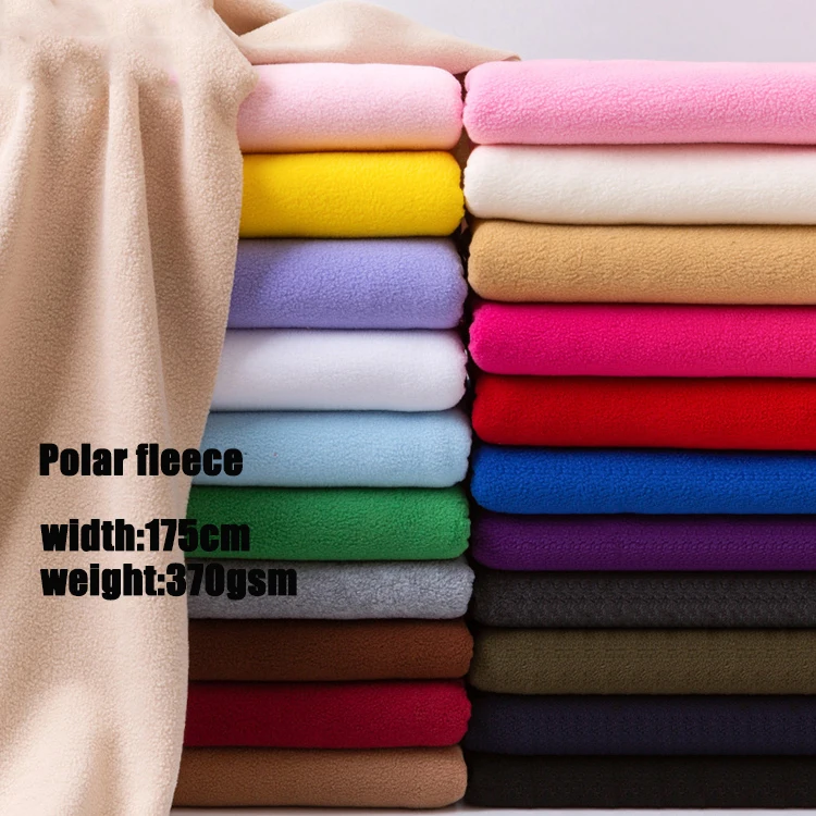 Индивидуальные тяжелый Двусторонняя флис ткань 100% полиэстер 370gsm для зимнюю одежду и одеяла
