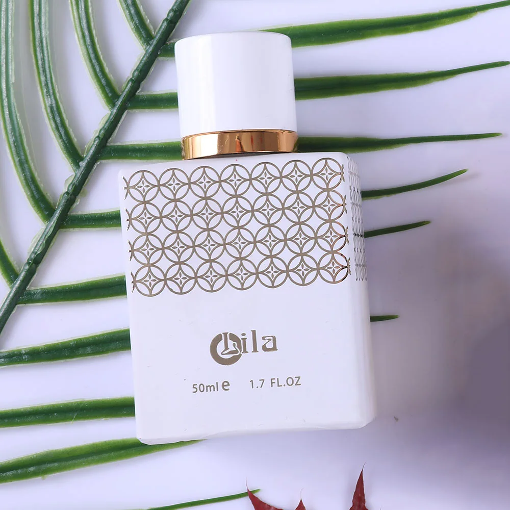 Portable Sample Style Glass Square Perfume Bottle 30 Ml, White Empty 30 Ml 50 Ml Square Bottle For Perfume